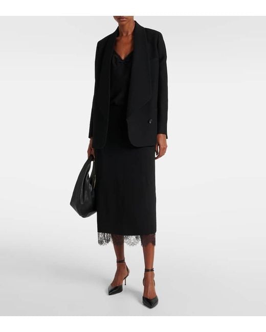 Vince Black Midirock Mit Spitze