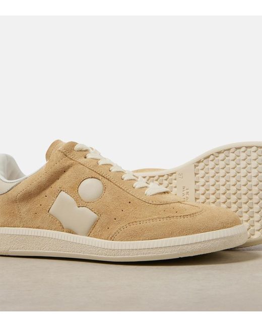 Isabel Marant Natural 'Bryce' Suede Sneakers