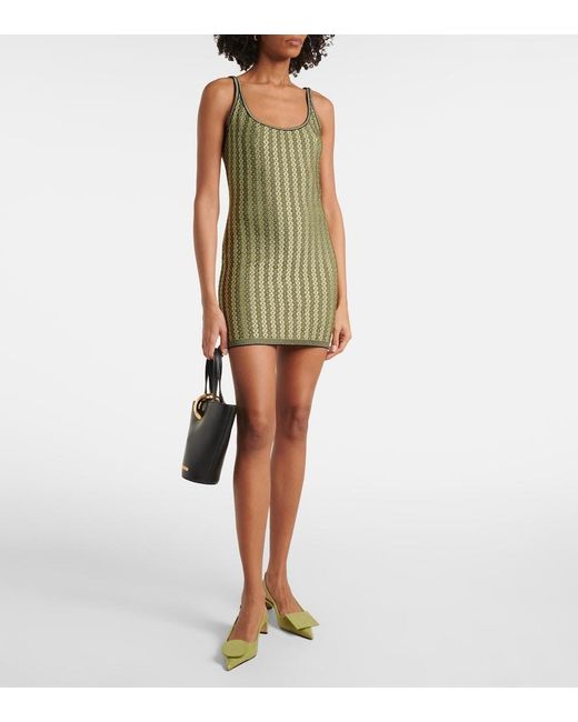 Jacquemus Green Marino Minidress