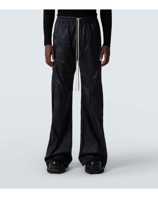 Rick Owens Black Drkshdw Pusher Wide-Leg Pants for men