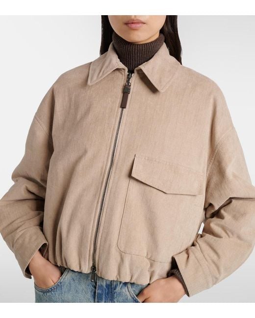 Brunello Cucinelli Natural Corduroy Jacket