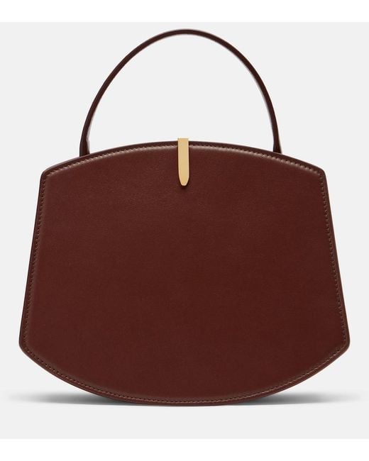 SAVETTE Red Florence 20 Leather Tote Bag