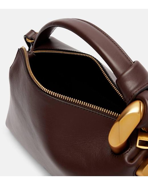 J.W. Anderson Brown Tote Bag Jwa Corner Aus Leder
