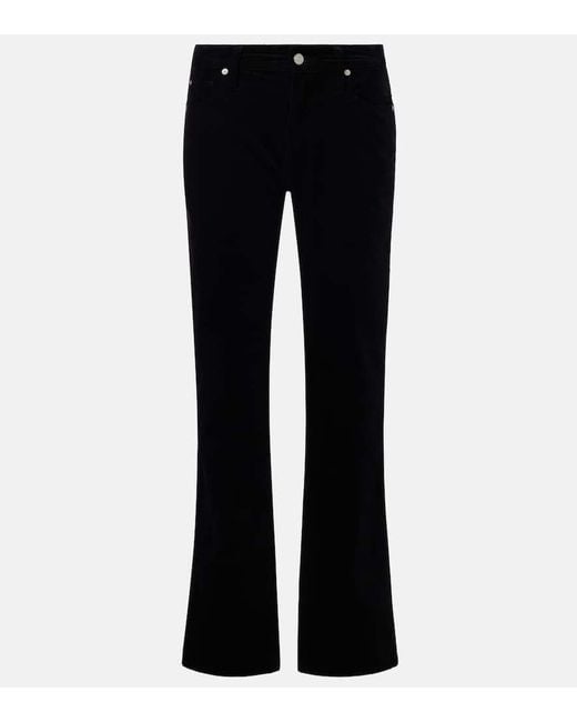 7 For All Mankind Blue Flared Jeans Calie Straight Aus Cord