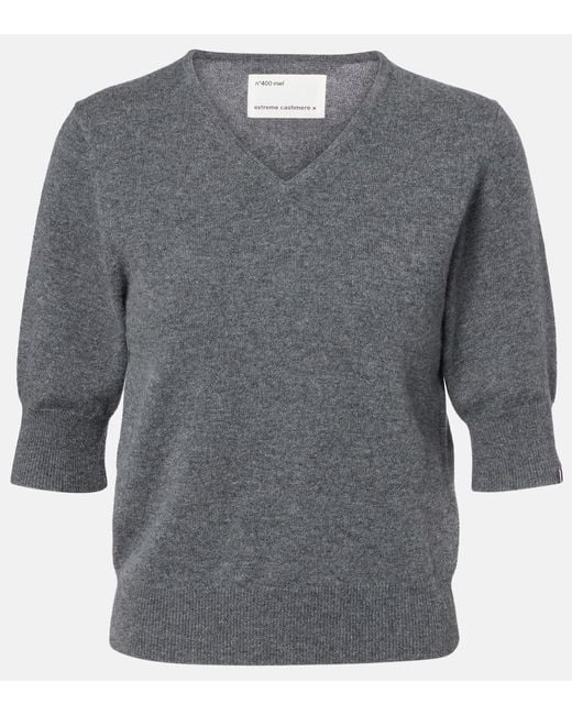 Extreme Cashmere Gray Mel Cashmere Top