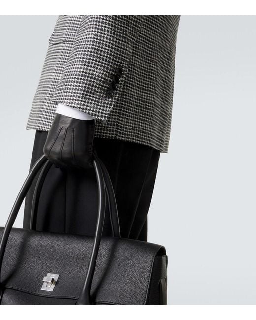 Tom Ford Gray Checked Wool-Blend Suit Jacket for men