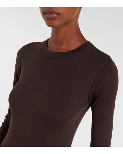 Polo Ralph Lauren Brown Cotton Midi Dress