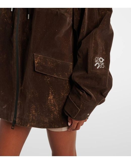 X On Chaqueta Con Capucha Oversized Loewe de color Brown
