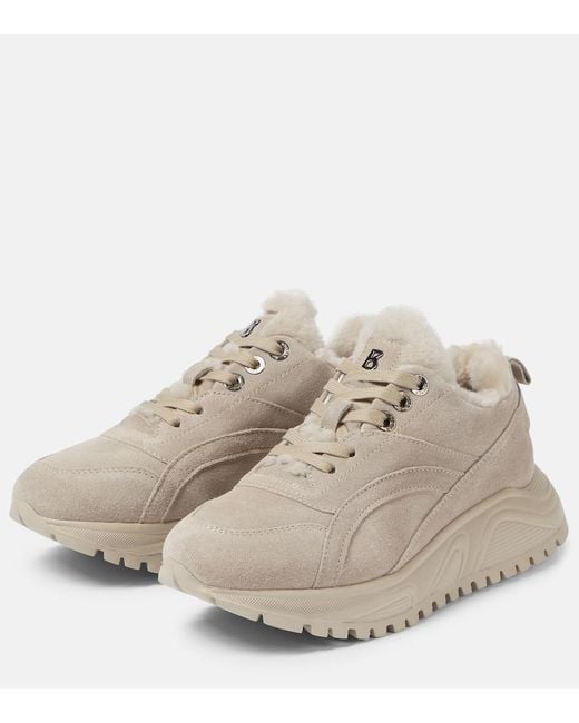 Bogner Natural New Malaga Suede Sneakers