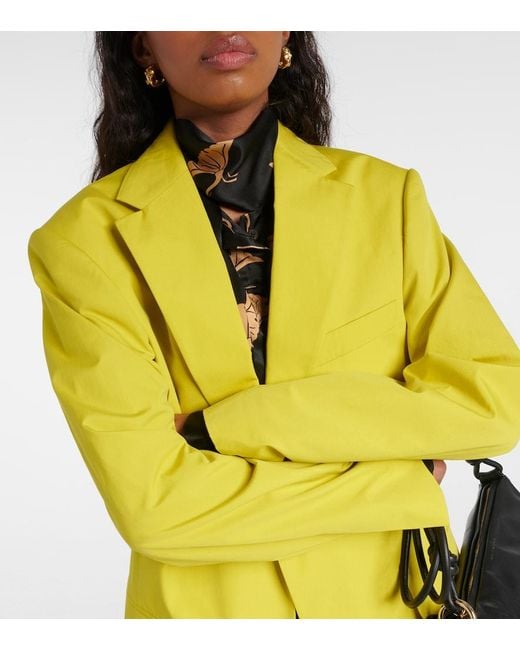 Dries Van Noten Yellow Blazers