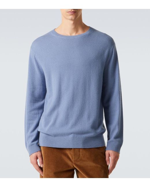 LeKasha Blue Colmar Cashmere Sweater for men