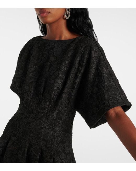 Jonathan Simkhai Black Rosalie Jacquard Midi Dress