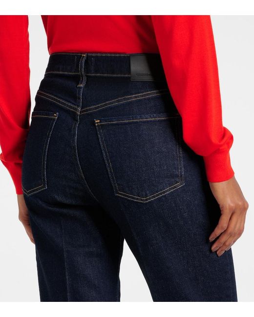 Citizens of Humanity Blue Vidia High-Rise Flared Jeans