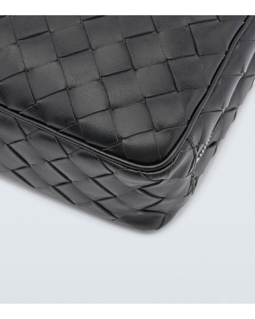 Bottega Veneta Black Intrecciato Leather Wallet for men
