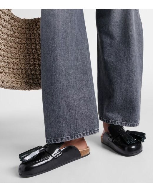 J.W. Anderson Black Tassel Mules
