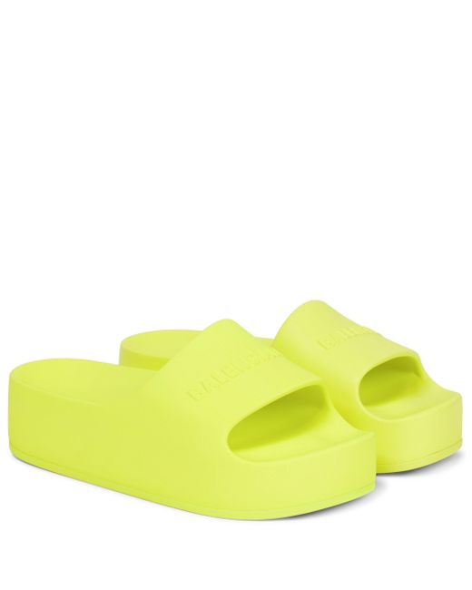yellow platform slides
