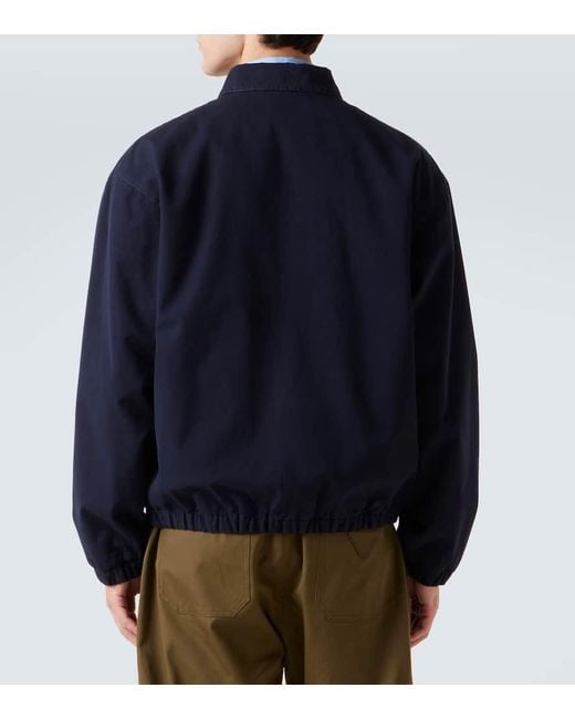 Prada Blouson Aus Baumwolle in Blue für Herren