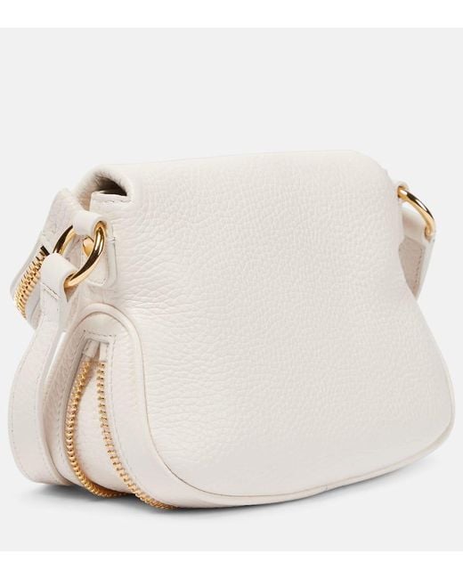 Tom Ford Natural Schultertasche Jennifer Mini Aus Leder