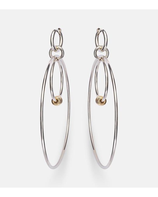 Spinelli Kilcollin White Echo Sterling And 18Kt Hoop Earrings