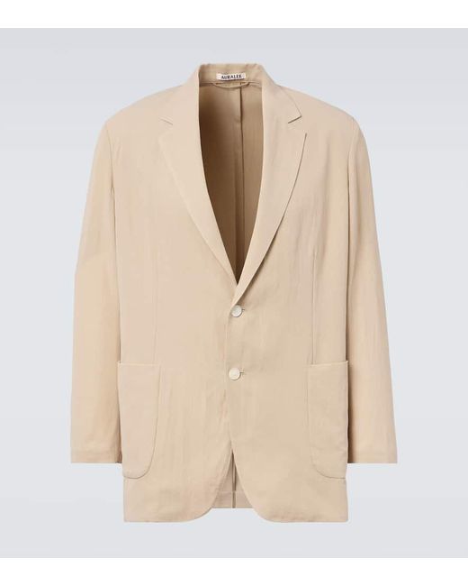 Blazer De Gabardina De Algodon Y Lana Auralee de hombre de color Natural