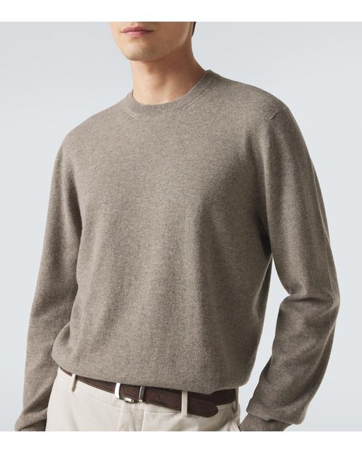 Agnona Gray Cashmere Sweater for men