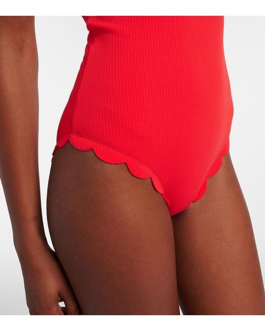 Marysia Swim Red Lisbon Maillot Swimsuit