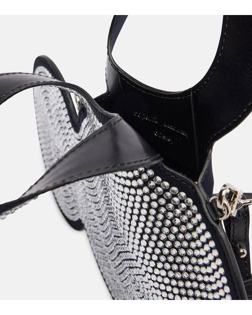 Coperni Black Mickey Mini Embellished Tote Bag