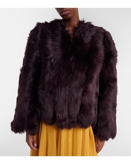 Chloé Black Shearling Jacket
