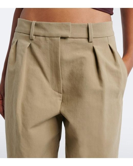 Magda Butrym Natural Cotton Wide-Leg Pants