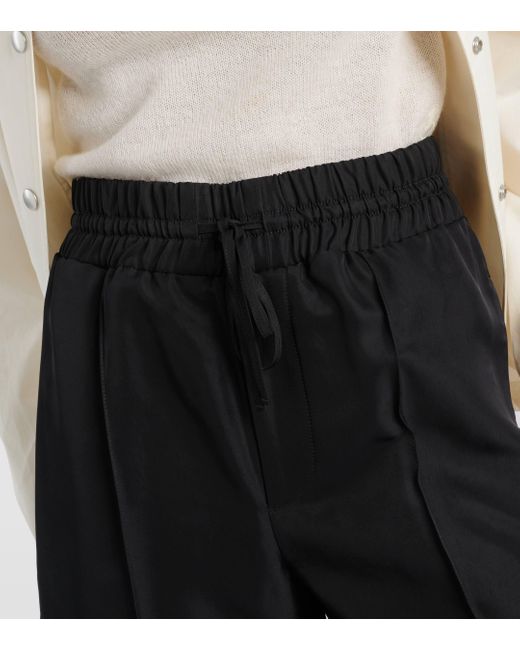 Jupe-culotte a taille haute Jil Sander en coloris Black