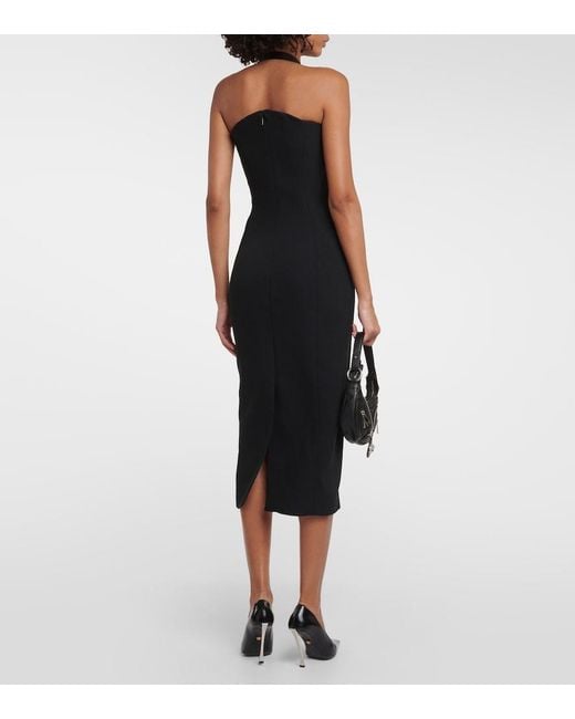 Versace Black Medusa '95 Halterneck Midi Dress