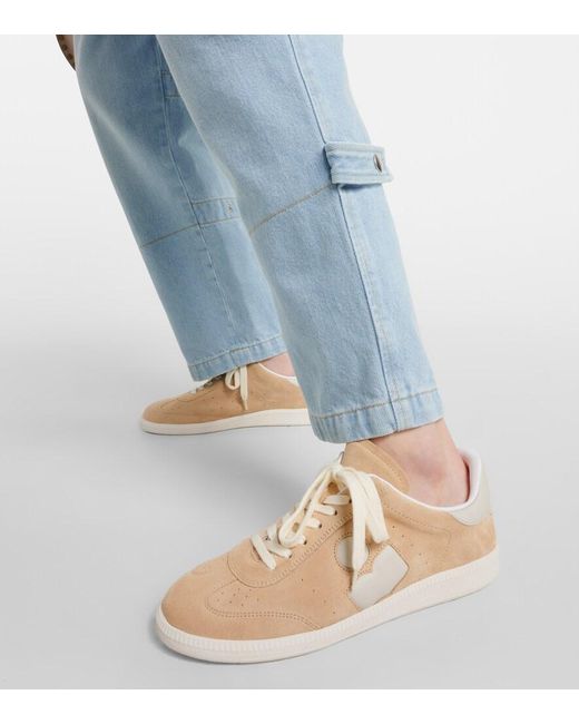 Isabel Marant Natural 'Bryce' Suede Sneakers