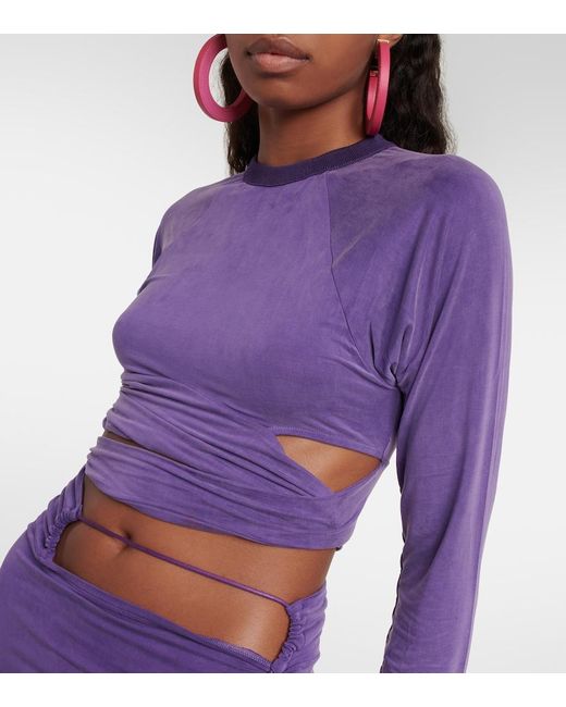 Jacquemus Purple Le T-Shirt Espelho Top