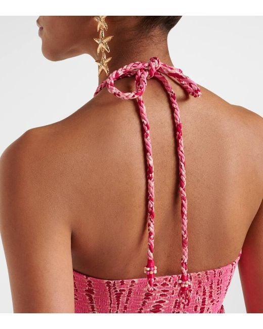 Poupette Red Bedrucktes Minikleid Calla