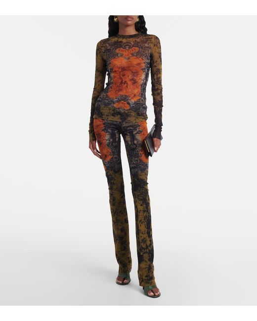 Leggings Medaillon di Jean Paul Gaultier in Black