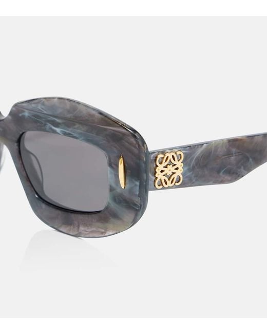 Loewe Gray Anagram Oversized Sunglasses