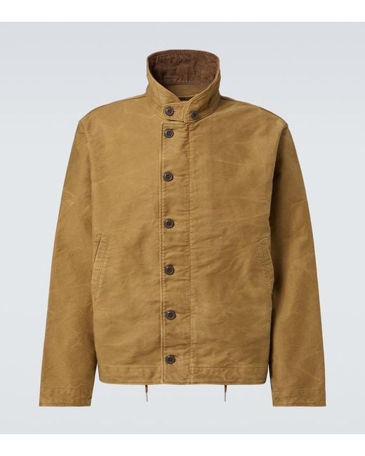 RRL Green Corduroy-Trimmed Cotton Jacket for men