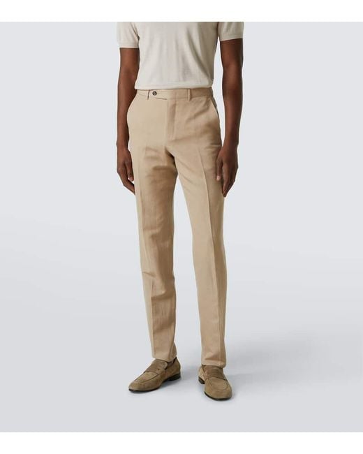 Zegna Natural Trofeo Wool And Linen Suit for men