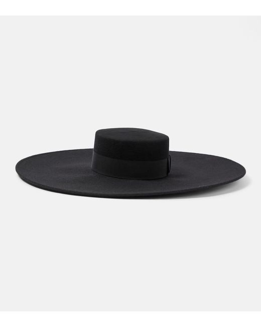 Sombrero de lana Nina Ricci de color Black