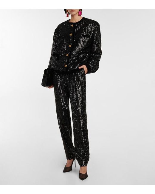 Blazé Milano Gray Blaze Milano Sequined Pants