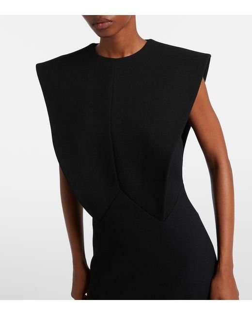 Vestido De Fiesta En Mezcla De Lana Givenchy de color Black