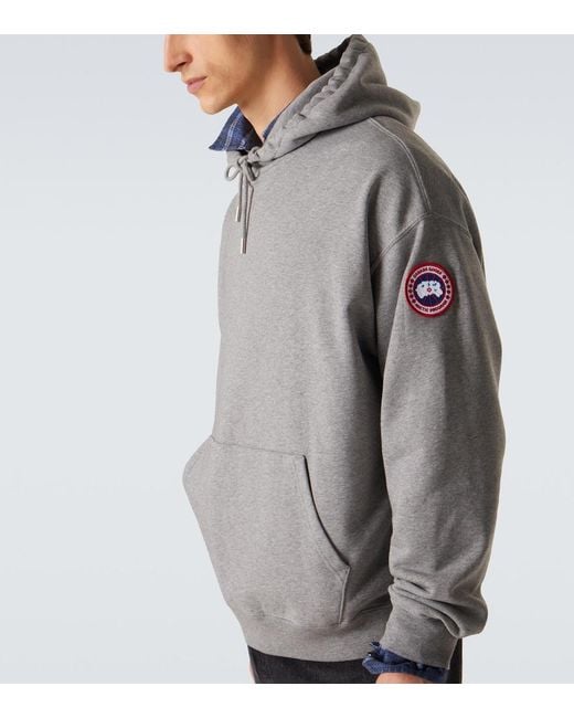 Canada Goose Gray Rove Cotton Terry Hoodie for men