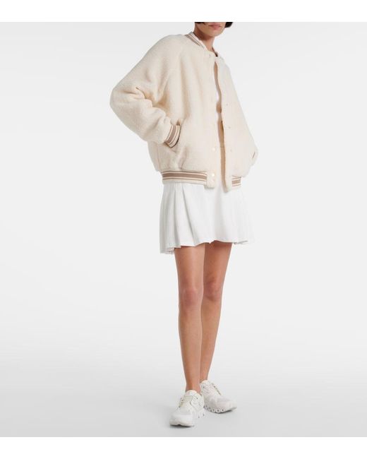The Upside Natural Banks Teddy Bomber Jacket