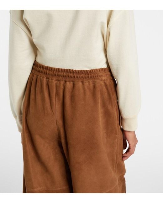 Yves Salomon Brown Suede Culottes