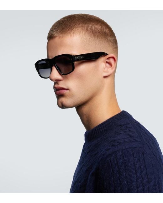 Dior Brown Diortailoring N1I Square Sunglasses for men