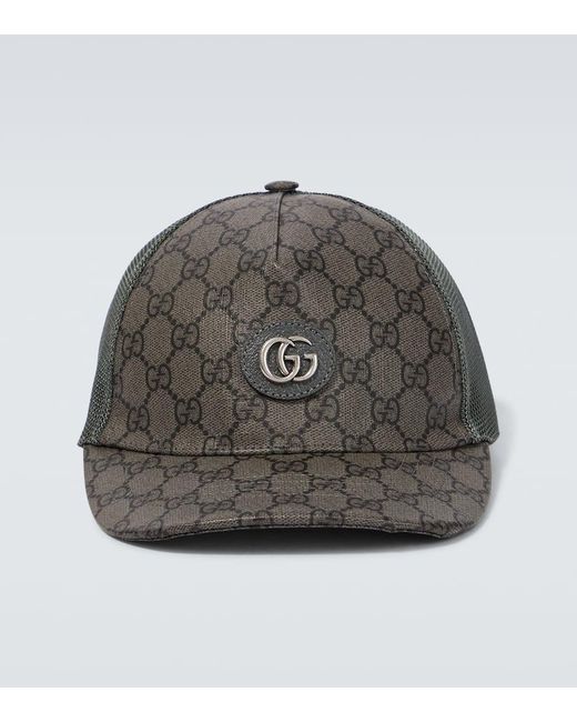 Gucci Gray GG Canvas Cap for men