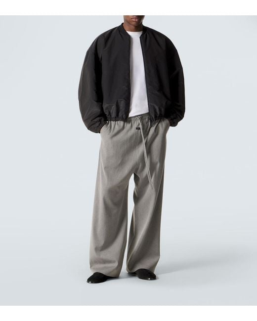 Fear Of God Black Padded Bomber Jacket for men