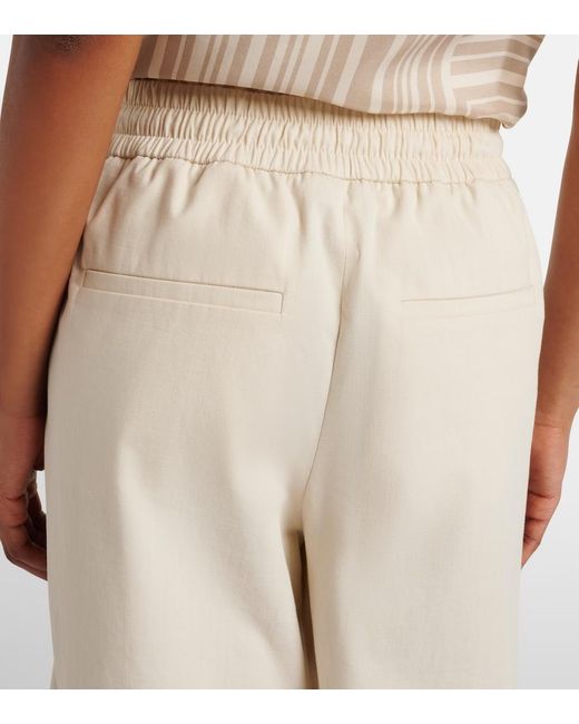 Joseph Natural Thurla Cotton Wide-Leg Pants