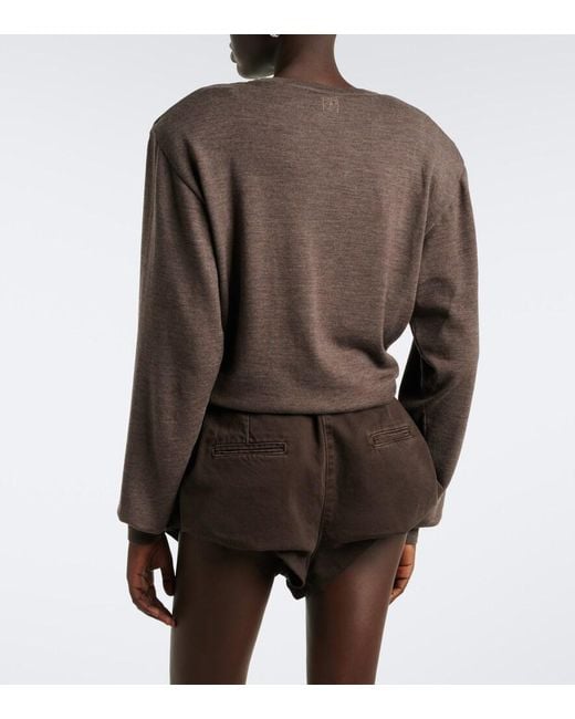 Magda Butrym Brown Wool Sweater