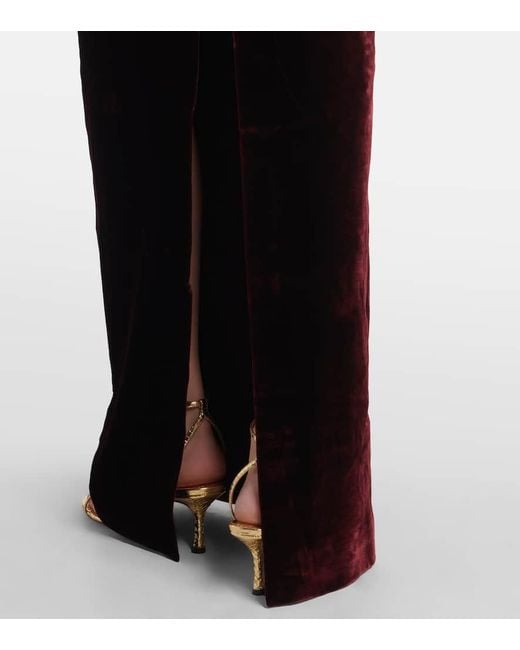 Roland Mouret Black Robe Aus Samt